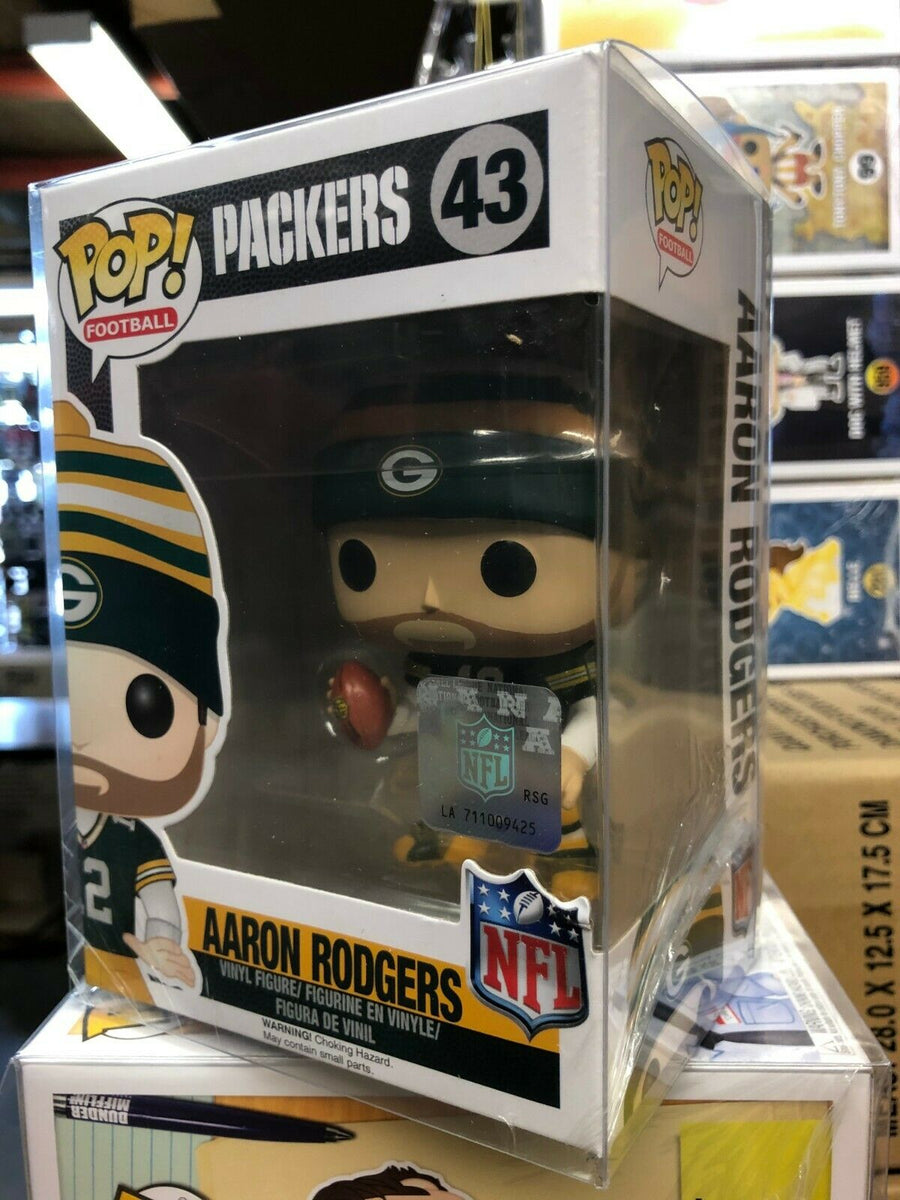 Funko POP! Football NFL Packers AARON RODGERS Champions XLV #43 w/ Pro –  Toystops