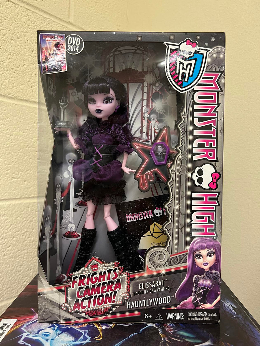 Monster High Doll buy Elissabat Frights Camera Action w 4 Earrings