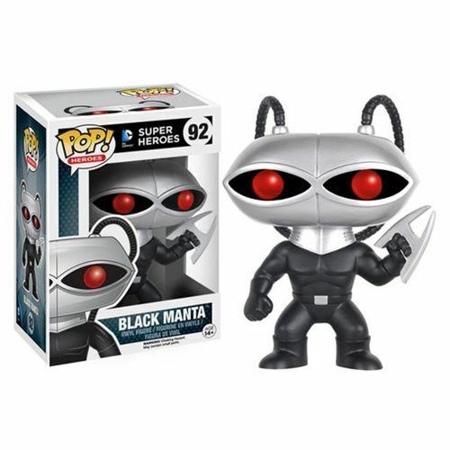 Funko POP! DC Super Heroes BLACK MANTA Figure #92 DAMAGE BOX