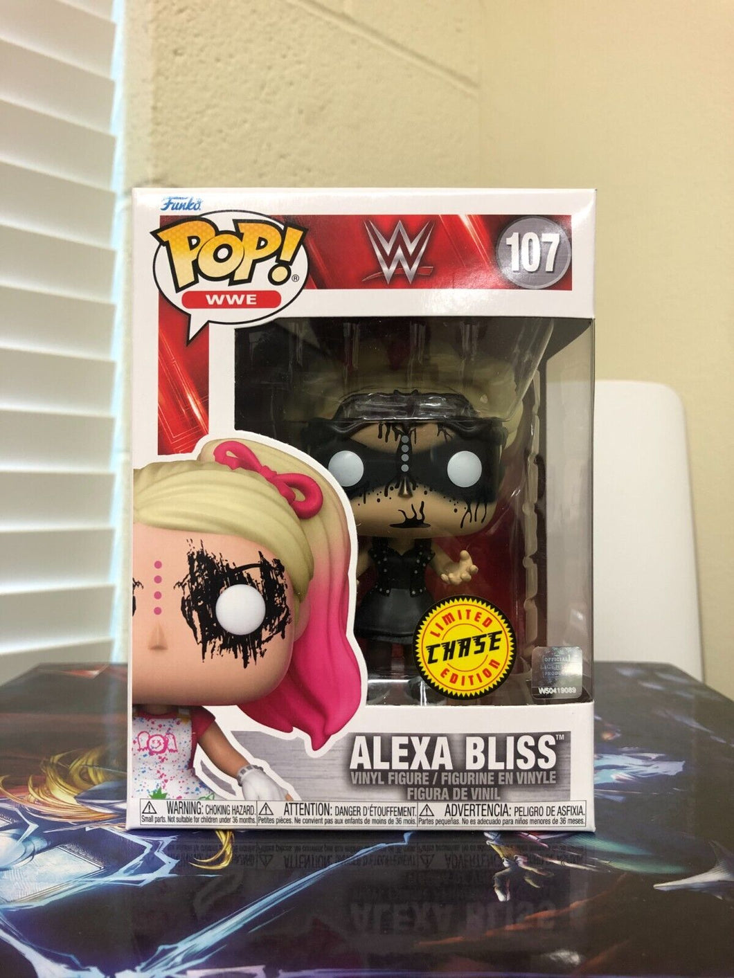 Funko Pop! WWE: ALEXA BLISS Wrestlemania 37 CHASE Figure #107 w/ Protector