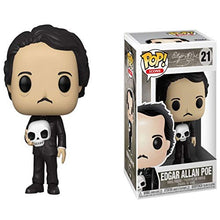 Load image into Gallery viewer, Funko Pop! Icons: Edgar Allan Poe w/Skull Figure w/ Protector