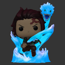 Load image into Gallery viewer, POP! Animation: Demon Slayer - Tanjiro with Dragon (Exclusive) (Glow in The Dark) w/ Protector
