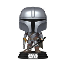 Load image into Gallery viewer, Funko Pop! Star Wars: The Mandalorian - The Mandalorian with Darksaber w/ Protector