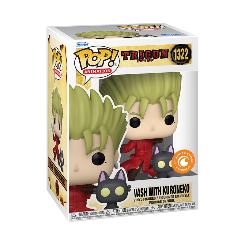 Funko Pop! Animation: VASH The Stampede with Kuroneko w/ Protector