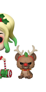 Funko Pop! DC Heroes: DC Holiday - Harley Quinn with Helper Figure w/ Protector