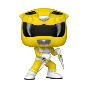 Funko Pop! TV: Mighty Morphin Power Rangers 30th Anniversary - Yellow Ranger Figure w/ Protector