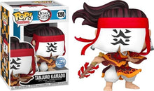 Load image into Gallery viewer, Funko Pop! Animation: Demon Slayer - Tanjuro Kamado Hinokami Kagura (AAA Anime Exclusive) w/ Protector