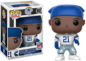 Funko POP! NFL Dallas Cowboys DEION SANDERS White Jersey Figure #92 w/ Protector