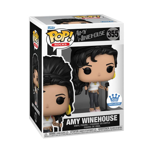 Funko Pop! Rocks: Amy Winehouse in White Tank Top Shop Exclusive w/ Protector