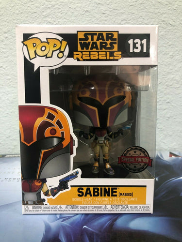 Funko POP! Star Wars Rebels SABINE in Mask Special Edition #131 w/ Protector