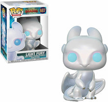 Load image into Gallery viewer, Funko POP! Movies: How to Train Your Dragon 3 LIGHT FURY Figure #68 w/ Protector