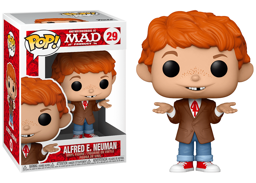 Funko POP! DC Mad Product ALFRED E. NEUMAN Figure #29 DAMAGE BOX