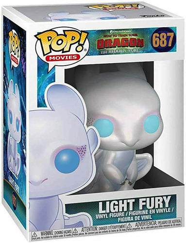 Funko POP! Movies: How to Train Your Dragon 3 LIGHT FURY Figure #68 w/ Protector