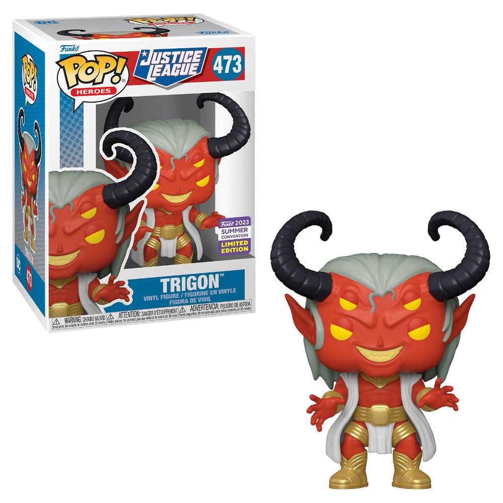 Funko Pop! Heroes: Justice League - Trigon, 2023 Summer Convention Limited Edition Figure #473 w/ Protector