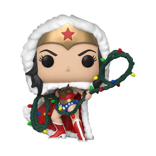 Funko Pop! DC Heroes: DC Holiday - Wonder Woman with String Light Lasso Figure w/ Protector