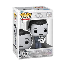 Load image into Gallery viewer, Funko Pop! Icons: Disney 100 - Walt Disney with Drawing Figure w/ Protector