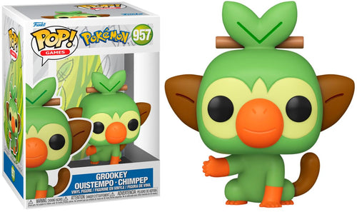 Funko Pop! Games: Pokemon - Grookey - Ouistempo Figure w/ Protector