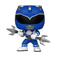 Load image into Gallery viewer, Funko Pop! TV: Mighty Morphin Power Rangers 30th Anniversary - Blue Ranger w/ Protector