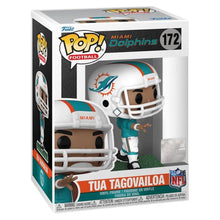 Load image into Gallery viewer, Funko NFL POP Tua Tagovailoa (Miami Dolphins) Figure w/ Protector