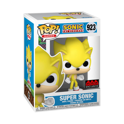 Funko Pop Sonic The Hedgehog Super Sonic Figure (AAA Anime Exclusive) w/ Protector