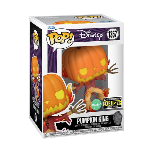 Funko Pop! Disney: Nightmare Before Christmas - 30th Anniversary Pumpkin King Jack Skellington (Scented) Figure (Entertainment Earth Exclusive) w/ Protector