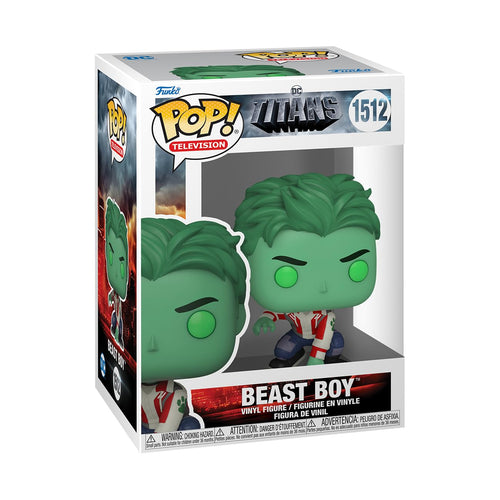 Funko Pop! TV: DC -Titans, Beast Boy Figure w/ Protector