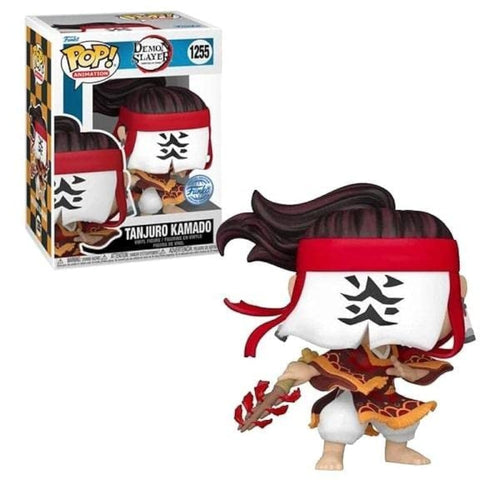 Funko Pop! Animation: Demon Slayer - Tanjuro Kamado Hinokami Kagura (AAA Anime Exclusive) w/ Protector