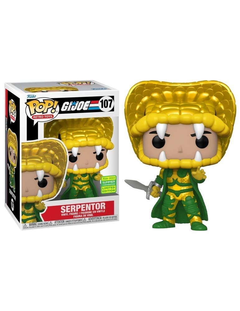 Pop Funko Retro Toys G.I. Joe Figure Exclusive - Serpentor #107
