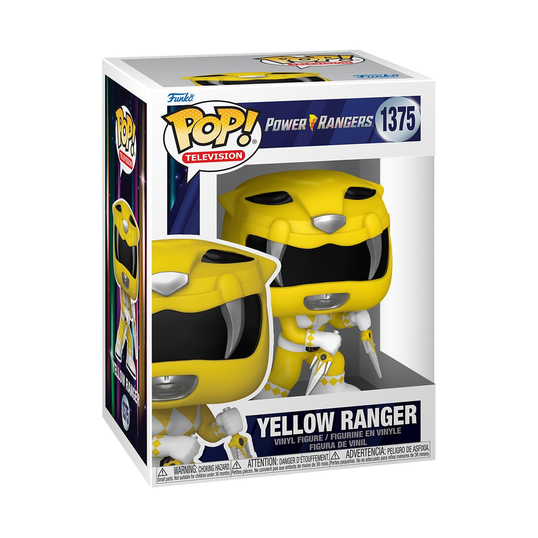 Funko Pop! TV: Mighty Morphin Power Rangers 30th Anniversary - Yellow Ranger Figure w/ Protector