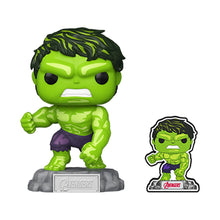 Load image into Gallery viewer, Funko Pop Avengers Earth&#39;s Mightiest Heroes - 60th Anniversary, Hulk with Pin