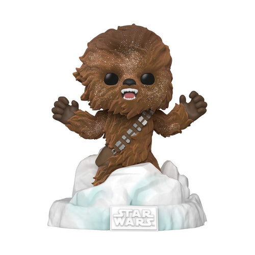POP Funko Deluxe Star Wars: Battle at Echo Base Series Action Figure Chewbacca (Flocked), Amazon Exclusive