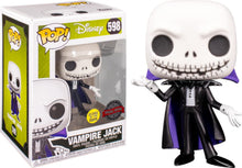 Load image into Gallery viewer, Funko Pop The Nightmare Before Christmas Vampire Jack Glow w/ Protector