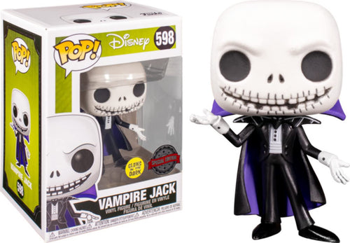Funko Pop The Nightmare Before Christmas Vampire Jack Glow w/ Protector