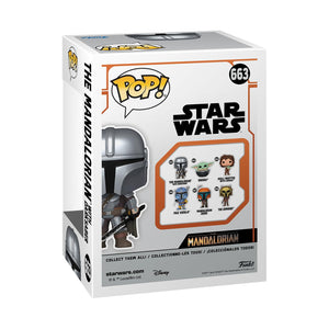 Funko Pop! Star Wars: The Mandalorian - The Mandalorian with Darksaber w/ Protector