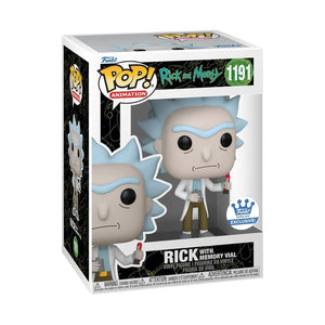 Funko POP! Animation Rick and Morty Rick with Memory Vial Funko Shop Exclusive #1191 w/ Protector