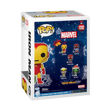 Load image into Gallery viewer, Funko Pop! Marvel Holiday: Iron Man figure w/ Protector