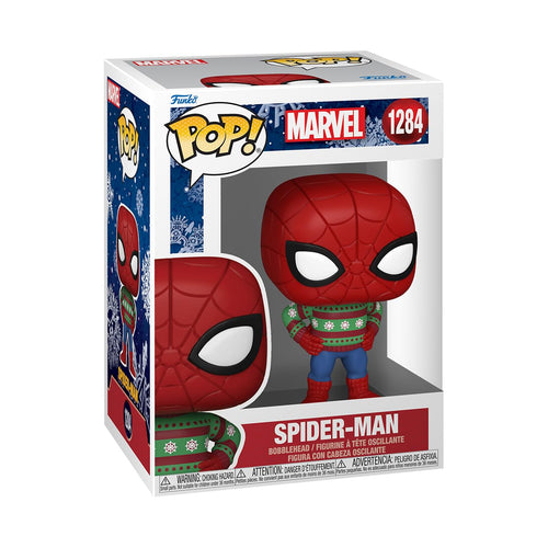 Funko Pop! Marvel Holiday: Spider-Man Figure W/ Protector