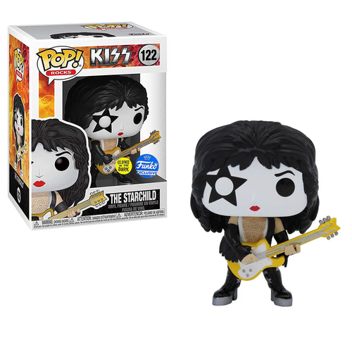 Funko POP! KISS: The Starchild - Glow in The Dark Collectible - Online Exclusive w/ Protector
