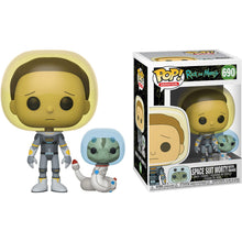 Load image into Gallery viewer, Funko POP  Space Suit Morty with Snake Figure w/Protector