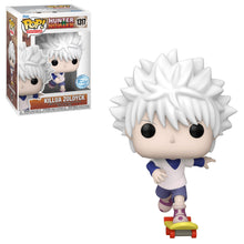 Load image into Gallery viewer, Funko Pop! Animation: Hunter x Hunter - Killua with Skateboard Figure w/ Protector