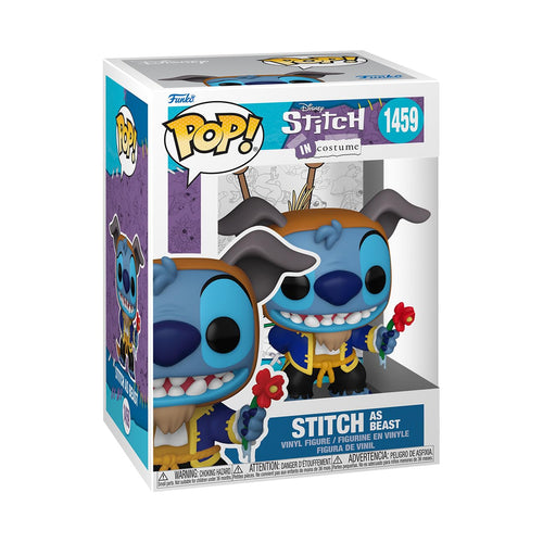 Funko Pop! Disney: Stitch in Costume - Beauty and The Beast, Stitch as Beast Figure w/ Protector