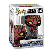Load image into Gallery viewer, Funko Pop Star Wars: Darth Maul #657 (NYCC 2023 Shared Exclusive) w/ Protector