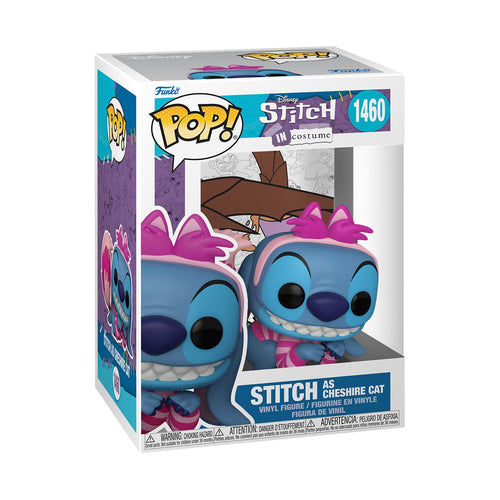 Funko Pop! Disney: Stitch in Costume - Alice in Wonderland, Stitch as Cheshire Cat Figure w/ Protector