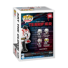Load image into Gallery viewer, Funko Pop! Movies: Terrifier - Art The Clown (Bloody) Figure w/ Protector