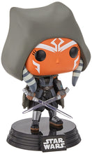 Load image into Gallery viewer, Funko Pop! Star Wars: The Mandalorian - Hooded Ahsoka with Dual Sabers Figure Amazon Exclusive w/ Protector