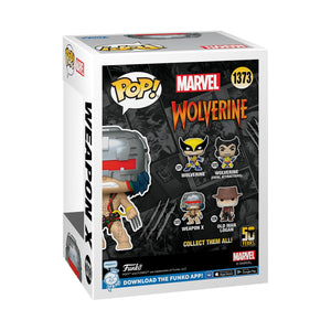 Funko Pop! Marvel: Wolverine 50th Anniversary - Weapon X Figure w/ Protector