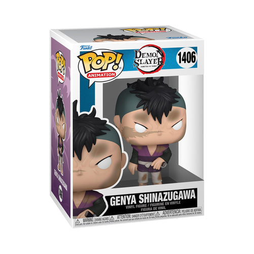Funko Pop! Animation: Demon Slayer - Genya Shinazugawa Figure w/ Protector
