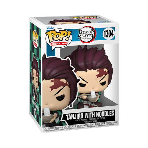 Funko Pop! Animation: Demon Slayer - Tanjiro with Noodles Figure w/ Protector