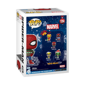 Funko Pop! Marvel Holiday: Spider-Man Figure W/ Protector