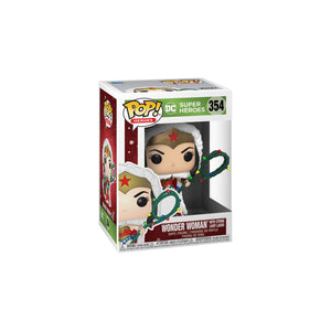 Funko Pop! DC Heroes: DC Holiday - Wonder Woman with String Light Lasso Figure w/ Protector